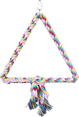 A&e Cage Company - Happy Beaks Triangle Cotton Rope Swing