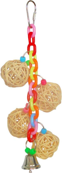 A&e Cage Company - Happy Beaks 4-vine Balls On Chain With Bell