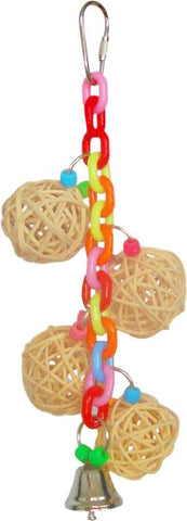 A&e Cage Company - Happy Beaks 4-vine Balls On Chain With Bell