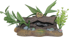 Blue Ribbon Pet Products - Exotic Environments Log Cavern W/plants