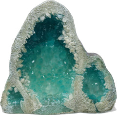 Blue Ribbon Pet Products - Exotic Environments Blue Glow In Dark Geode Stone