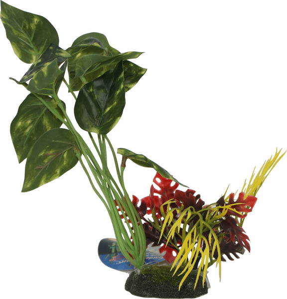 Blue Ribbon Pet Products - Tropical Gardens Pothos Variegated Leaf Cluster