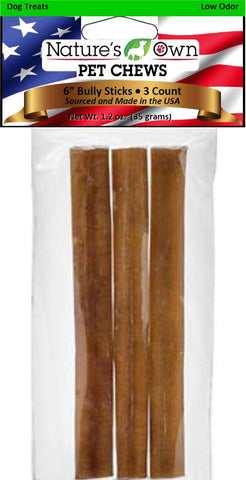 Best Buy Bones - Nature's Own Usa Low Odor Bully Sticks Dog Chew