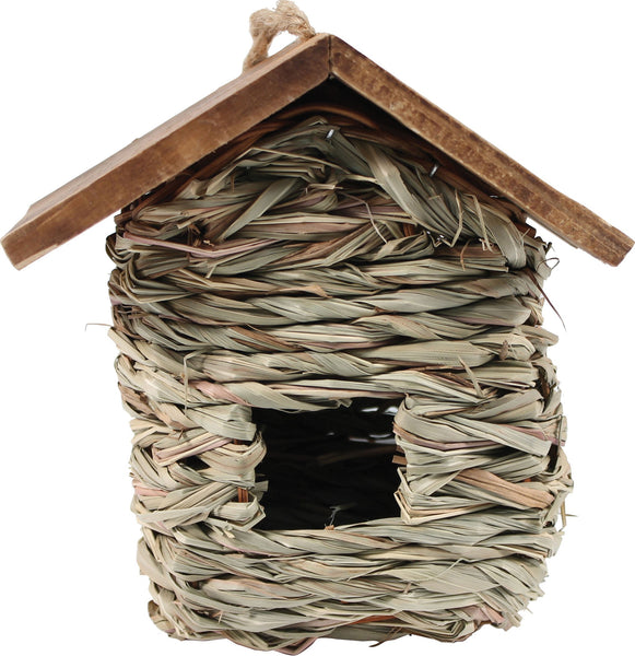 Songbird Essentials - Hanging Grass Roosting Pocket With Roof