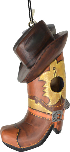 Songbird Essentials - Gordo Cowboy Boot W/hat Birdhouse