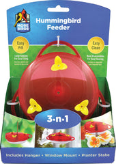 Classic Brands - Humming - 3-n-1 Plastic Hummingbird Feeder