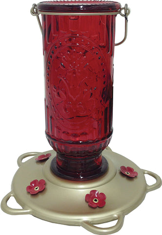 Classic Brands - Humming - Vintage Glass Hummingbird Feeder (Case of 4 )