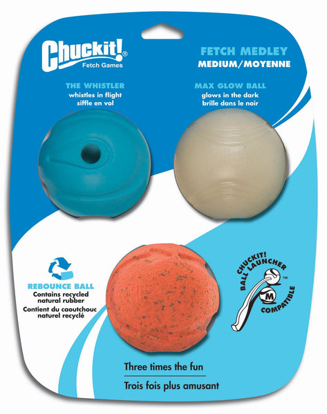 Canine Hardware Inc - Chuckit! Fetch Medley Balls Dog Toys