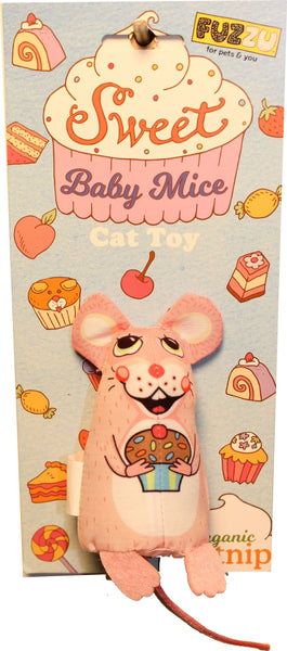 Fuzzu Llc - Sweet Baby Mice Cupcake Mouse Cat Toy