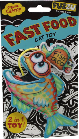 Fuzzu Llc - Fish & Taco Fast Food Catnip Cat Toy