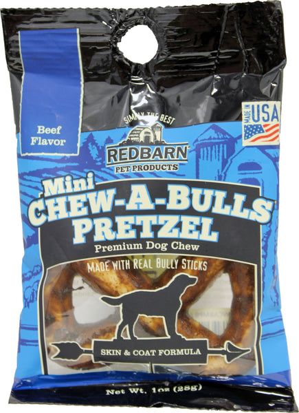 Redbarn Pet Products Inc - Chew-a-bull Mini Pretzel (Case of 40 )