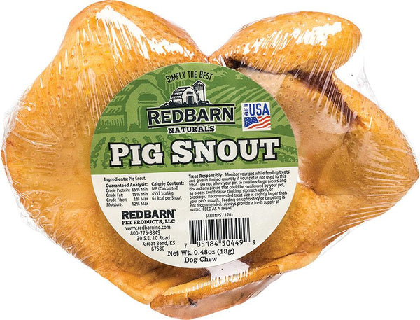 Redbarn Pet Products Inc - Pig Snouts Wrapped Weg (Case of 50 )