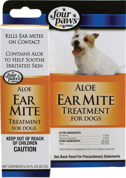 Four Paws Products Ltd - Aloe Ear Mite Treatment For Dogs