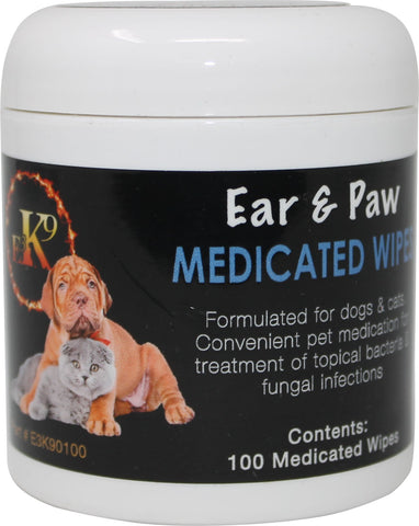 Elite Pharmaceuticals   D - Medicated Ear Paw Wipe