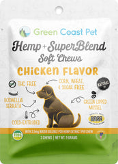 Green Coast Pet - Trial-size Hemp + Superblend Chicken Soft Chew