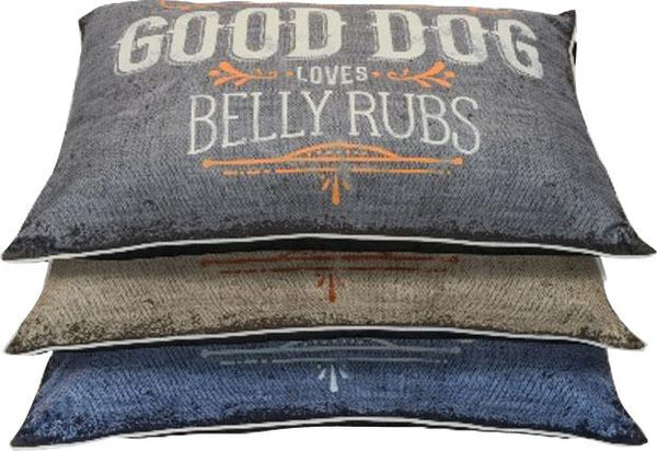 Dallas Mfg Company - Good Dog Graphic Pillow Bed (Case of 12 )