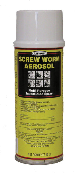 Durvet Fly             D - Screw Worm Aerosol Insecticide Spray