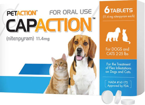 Petiq   Flea & Tick - Petaction Capaction For Dogs And Cats 6-tablets