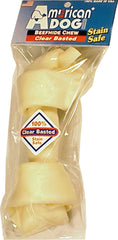 Pet Factory Inc - Usa Beefhide Clear Basted Dog Bone