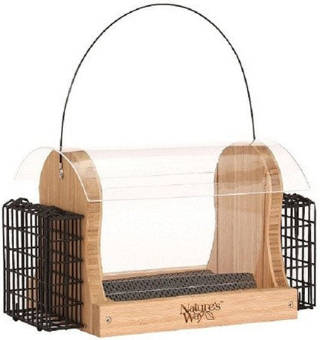 Natures Way Bird Prdts - Hopper Feeder With Suet Cages