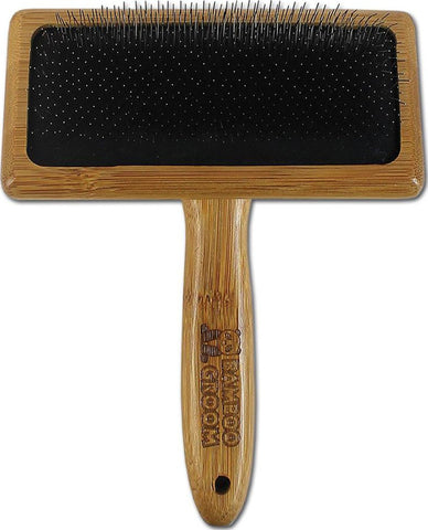 Paws/alcott - Bamboo Slicker Brush With Stainless Steel Pins