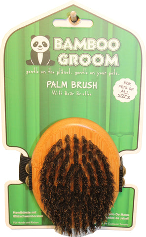 Paws/alcott - Bamboo Palm Brush With Boar Bristles