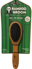 Paws/alcott - Bamboo Groom Oval Pin Brush W/stainless Steel Pins