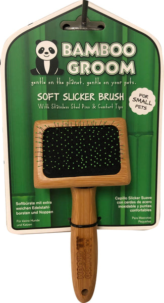 Paws/alcott - Bamboo Soft Slicker Brush With Comfort Tip Pins