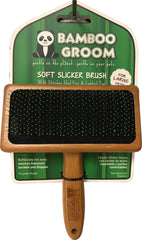 Paws/alcott - Bamboo Soft Slicker Brush With Stainless Steel Pin