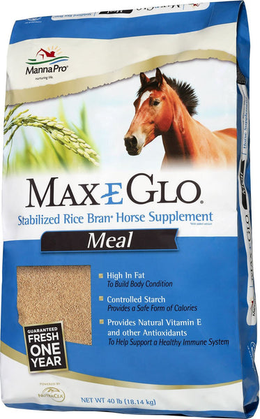 Manna Pro-feed And Treats - Max-e-glo Rice Bran Horse Supplements