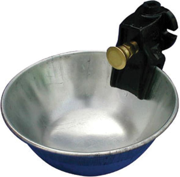 Smb Mfg - Metal Push Button Water Bowl For Cattle