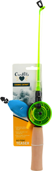 Ourpets Company - Go Fish! Fishing Rod With Catnip Fish