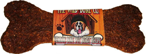 The Wild Bone Company - Venison Bone Pot Roast Jerky Style Dog Treat