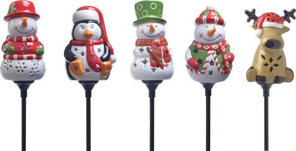 Coleman Cable          P - Holiday Ceramic Stake Lights Floor Display