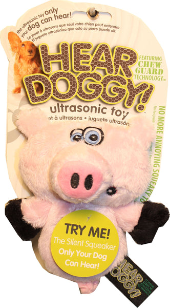 Quaker Pet Group - Hear Doggy Flattie Pig With Chew Guard