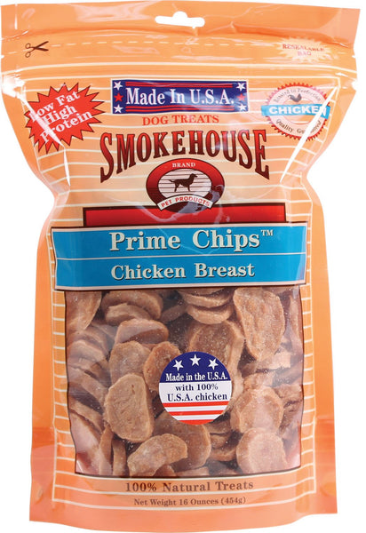 Smokehouse Pet Products - Usa Prime Chips Dog Treats Resealable Bag