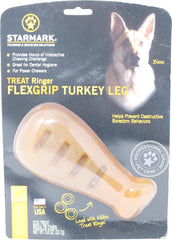 Starmark Pet Products-Treat Ringer Flex Grip Turkey Leg