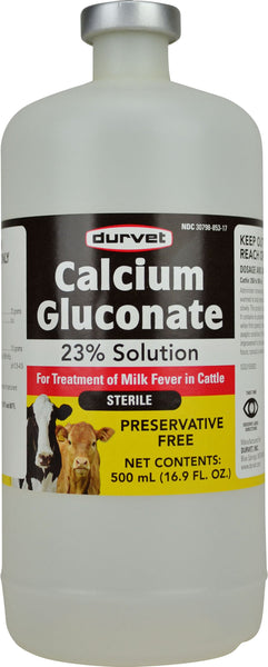 Durvet Inc              D - Calcium Gluconate 23% (Case of 12 )