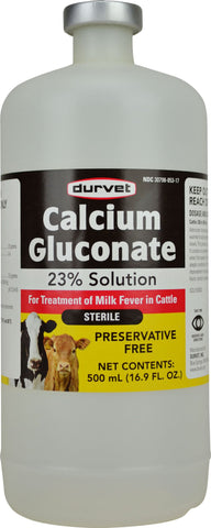 Durvet Inc              D - Calcium Gluconate 23% (Case of 12 )