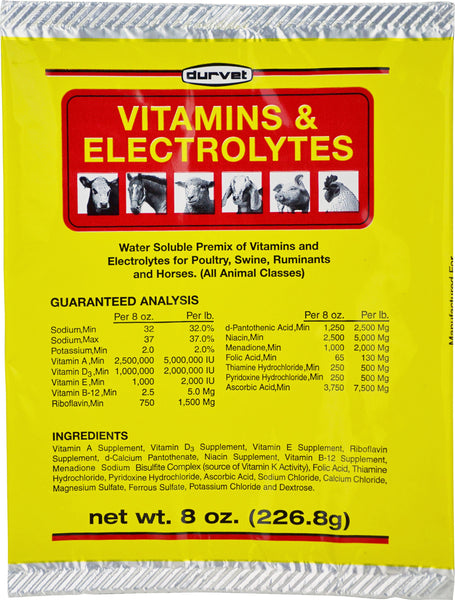 Durvet Inc              D - Vitamins & Electrolytes