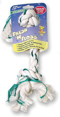 Booda Products - Fresh-n-floss 2-knot Rope Bone Dog Toy