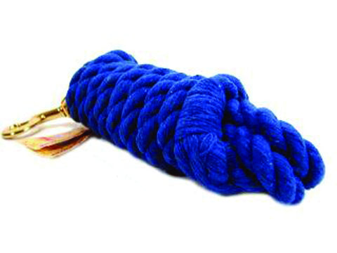 Hamilton Halter Company - Cotton Rope Lead With Brass Bolt Snap