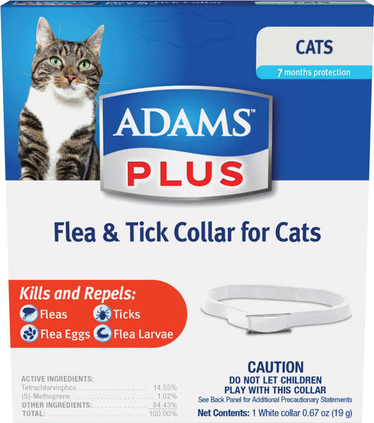 Farnam Pet-Adams Plus Flea & Tick Collar For Cats