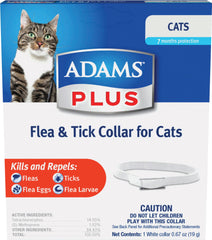 Farnam Pet-Adams Plus Flea & Tick Collar For Cats