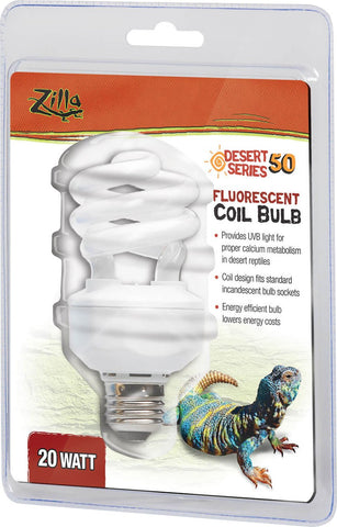 Zilla - Desert Series 50 Uvb Fluorescent Coil Bulb