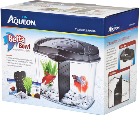 Aqueon Products - Glass - Betta Bowl Kit With Divider