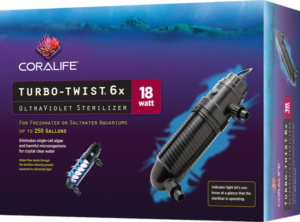 Aqueon Products-supplies - Coralife Turbo-twist Ultraviolet Sterilizer