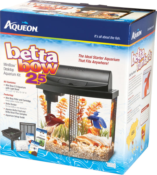 Aqueon Products - Glass - Led Betta Bow Desktop Aquarium Kit