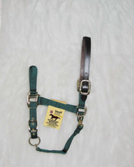 Hamilton Halter Company - Adjustable Horse Halter With Leather Headpole