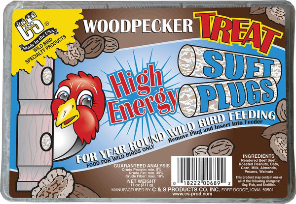 C And S Products Co Inc P - Woodpecker Treat Suet Plug